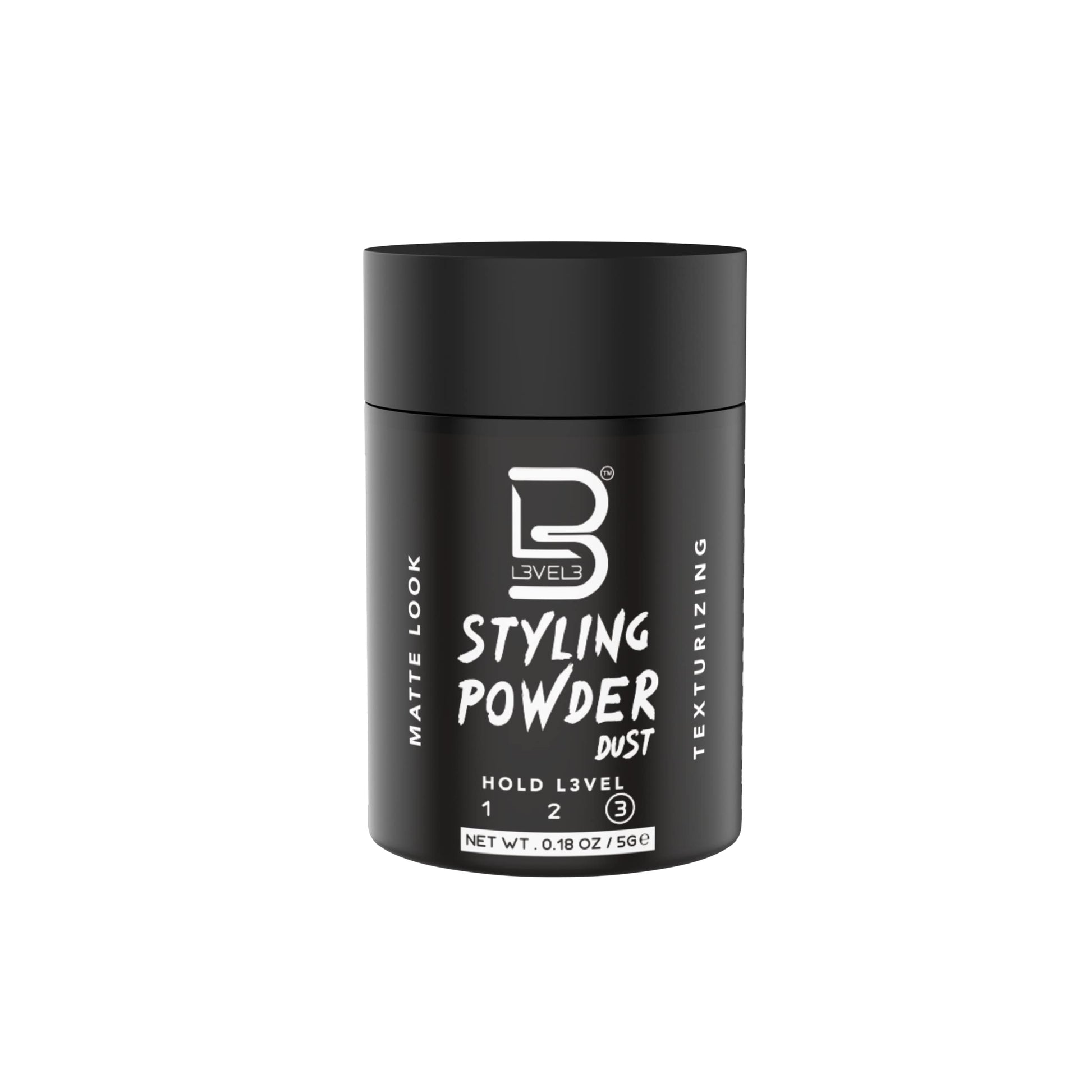 L3 Level 3 Travel Styling Powder - Natural Look Men's Hair Powder Sample - 0.18 oz