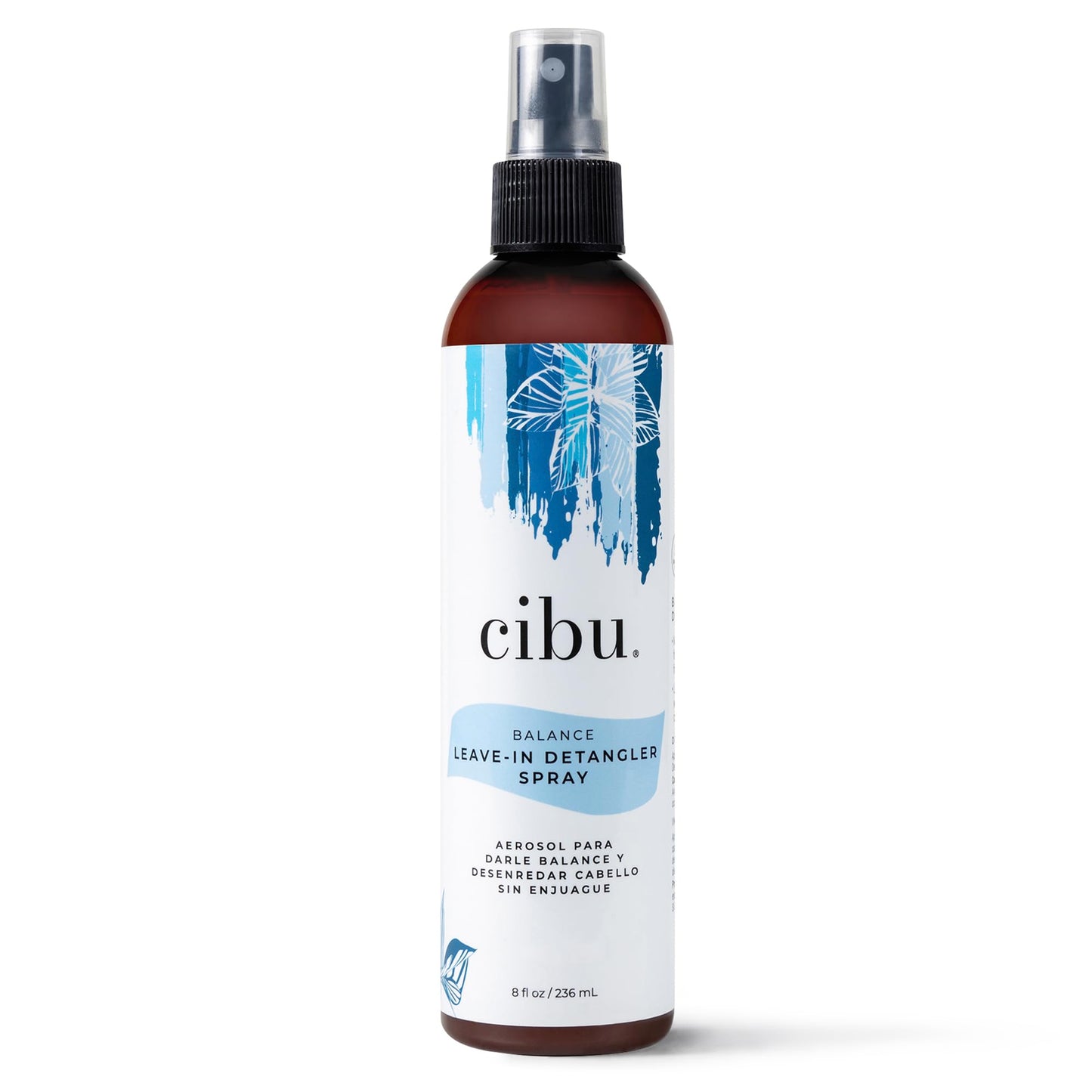 CIBU Balance Leave-In Moisturizing Detangler Spray - Leave In Conditioner - For All Hair Types - Prevents Breakage - 8 Ounces