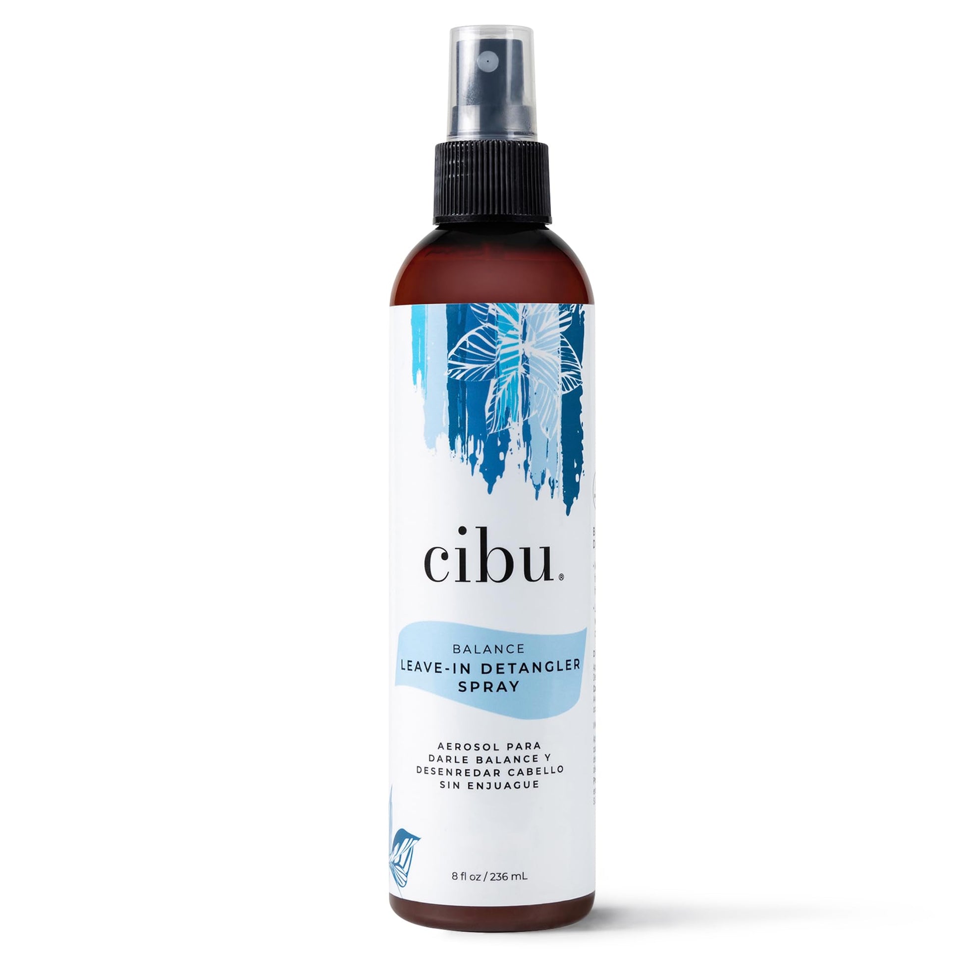 CIBU Balance Leave-In Moisturizing Detangler Spray - Leave In Conditioner - For All Hair Types - Prevents Breakage - 8 Ounces
