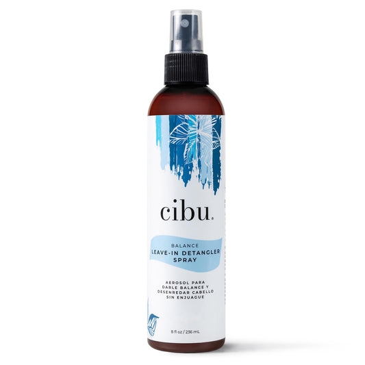 CIBU Balance Leave-In Moisturizing Detangler Spray - Leave In Conditioner - For All Hair Types - Prevents Breakage - 8 Ounces