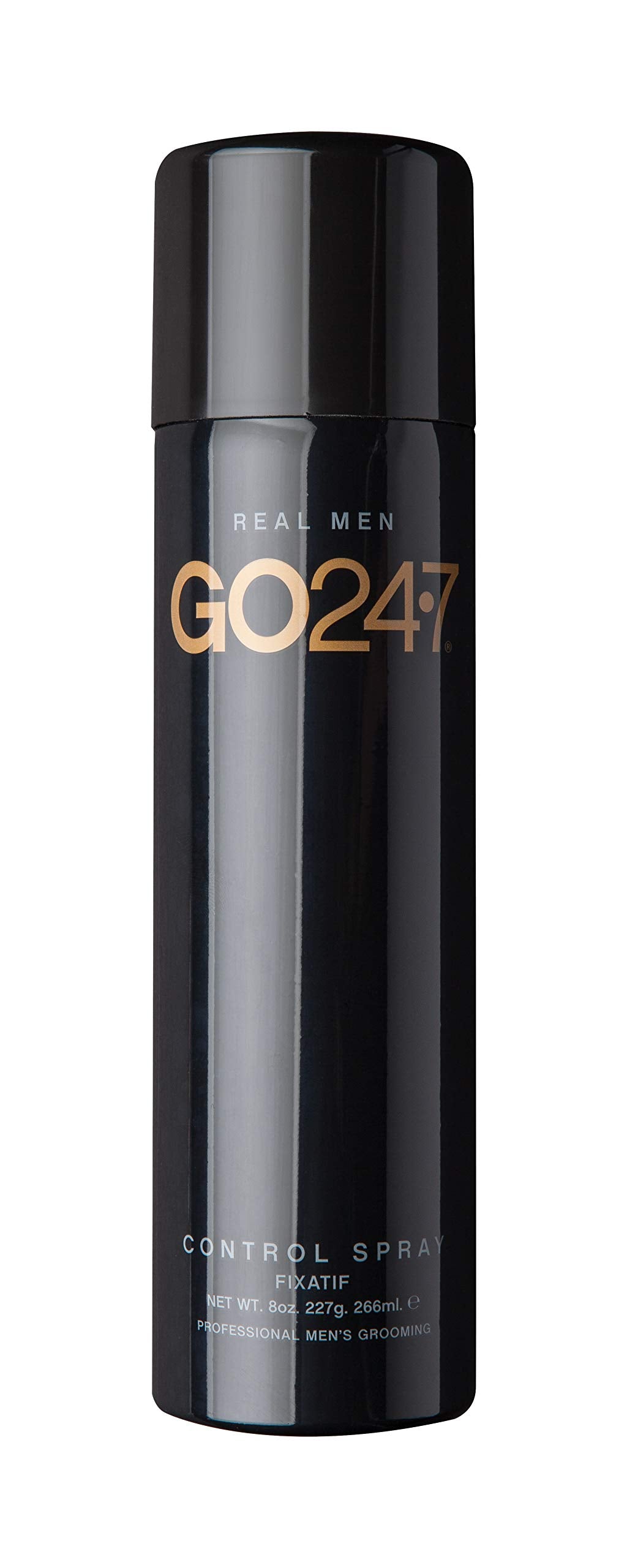 GO247 Control Spray - Strong Hold, Natural Finish, Flake Free, Brushable, Lasting Day to Night Hold - 8oz