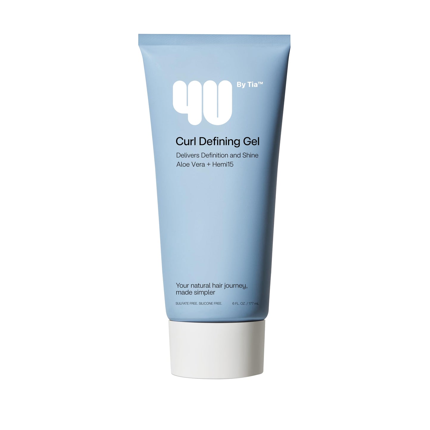 4U by Tia Curl Gel for Long-Lasting Definition & Frizz Control, Curly Hair Ointment with Natural Ingredients-Non-Greasy Formula Wavy Hair Gel-Curling Styler with Aloe Vera, 6 fl oz