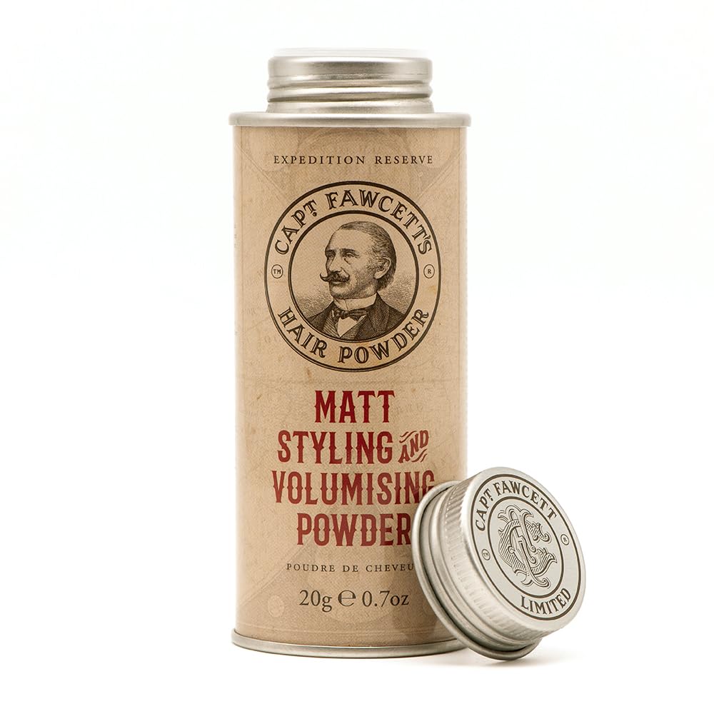 CAPTAIN FAWCETT Expedition Reserve Matt Styling & Volumising Hair Powder 0.4oz | Instant Volume & Texture | Lightweight & Residue-Free