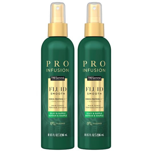 TRESEMME Pro Infusion Volume Tonic Hair Thickening Spray, 8 Oz - with Natural Coconut, Plant-Based Texturizing Spray, Biotin Products for Women, 2 Pack