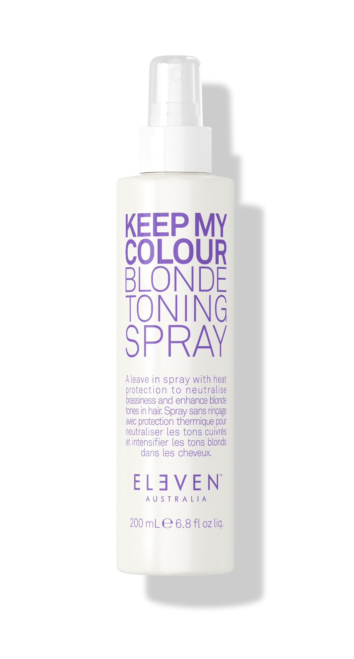 ELEVEN AUSTRALIA Keep My Colour Blonde Toning Spray - Purple Toning Spray for Blonde & Silver Hair, Neutralizes Brassiness, Enhances Shine & Softness, Sulfate-Free Formula - 6.8 Fl Oz