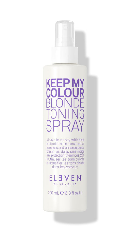 ELEVEN AUSTRALIA Keep My Colour Blonde Toning Spray - Purple Toning Spray for Blonde & Silver Hair, Neutralizes Brassiness, Enhances Shine & Softness, Sulfate-Free Formula - 6.8 Fl Oz