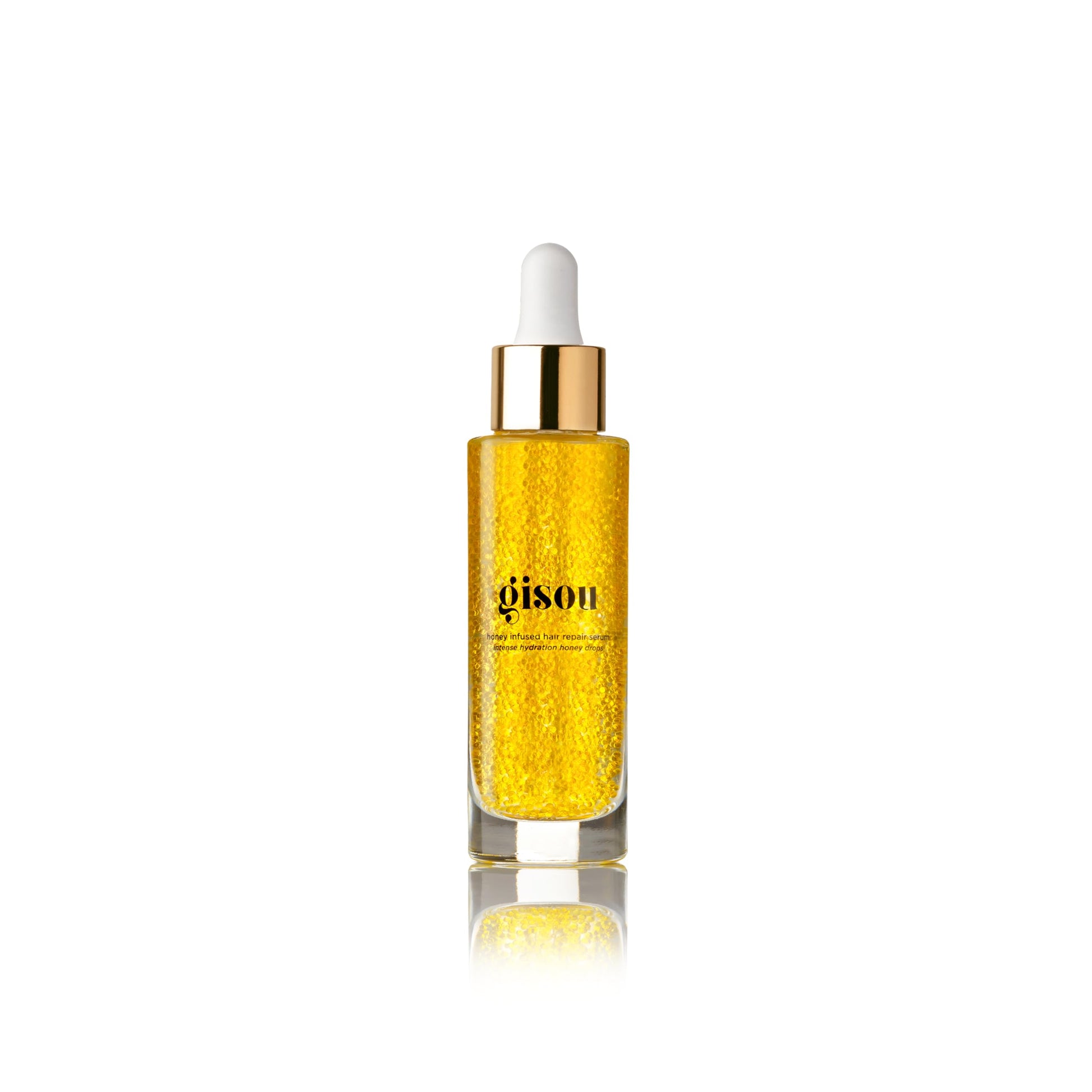 Gisou Honey Infused Hair Repair Serum, Hydrating Serum Helps Repair Damaged, Dry Hair and Prevent Future Breakage, Heat Protectant for Hair, Split Ends Repair, 30ml
