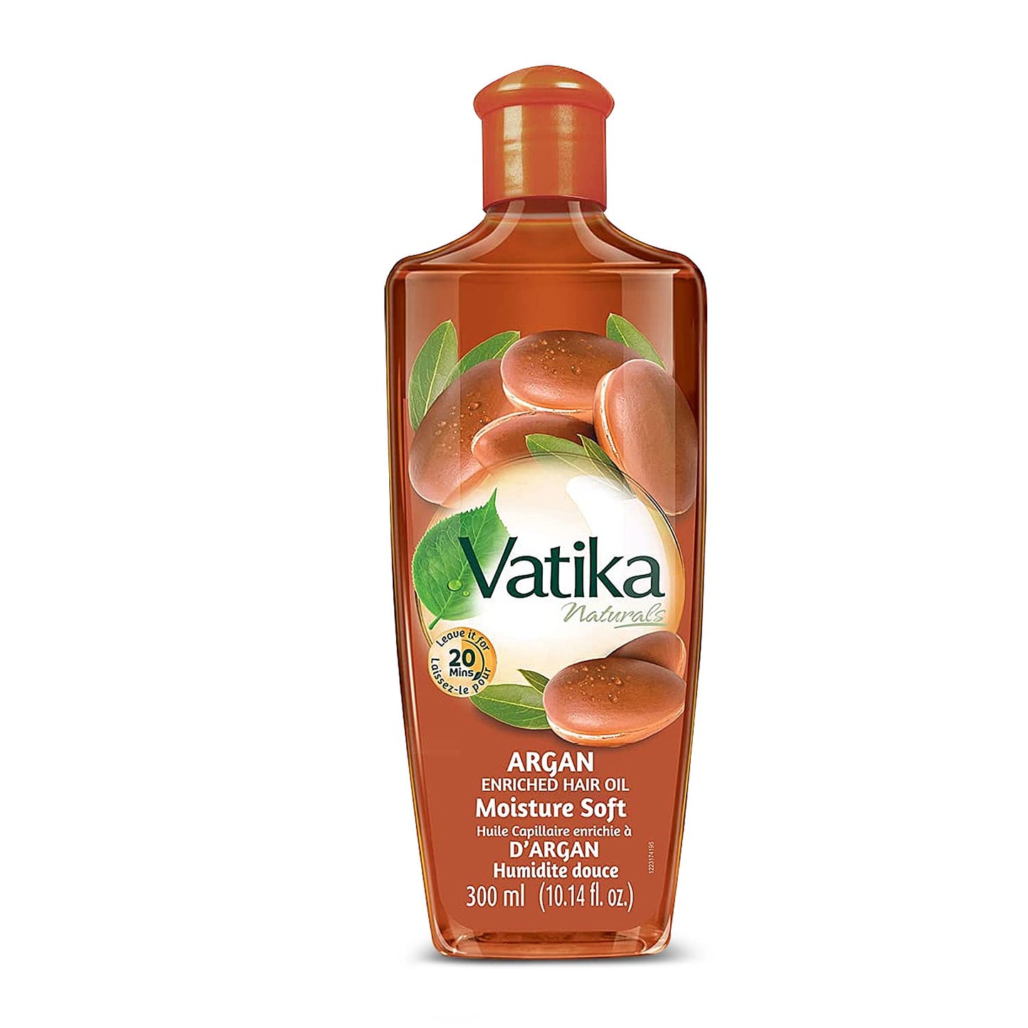 Dabur Vatika Naturals Enriched Hair Oil, Natural Moisturizing - Strengthening Serum for Healthy Scalp, Nourishing for Soft, Manageable, Smooth & Silky Hair From Root to Tip (Argan)