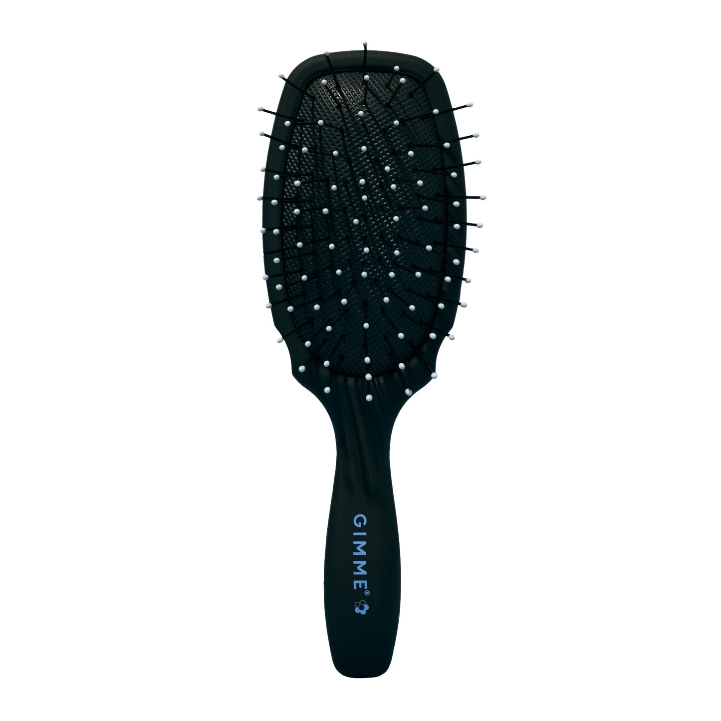 Gimme Hair Brush - Mini Travel Detangler Brush for Medium Hair with Anti-Static, Heat-Resistant & Flexible Nylon Bristles - Hair Tools for Women, Teens & Girls, Black