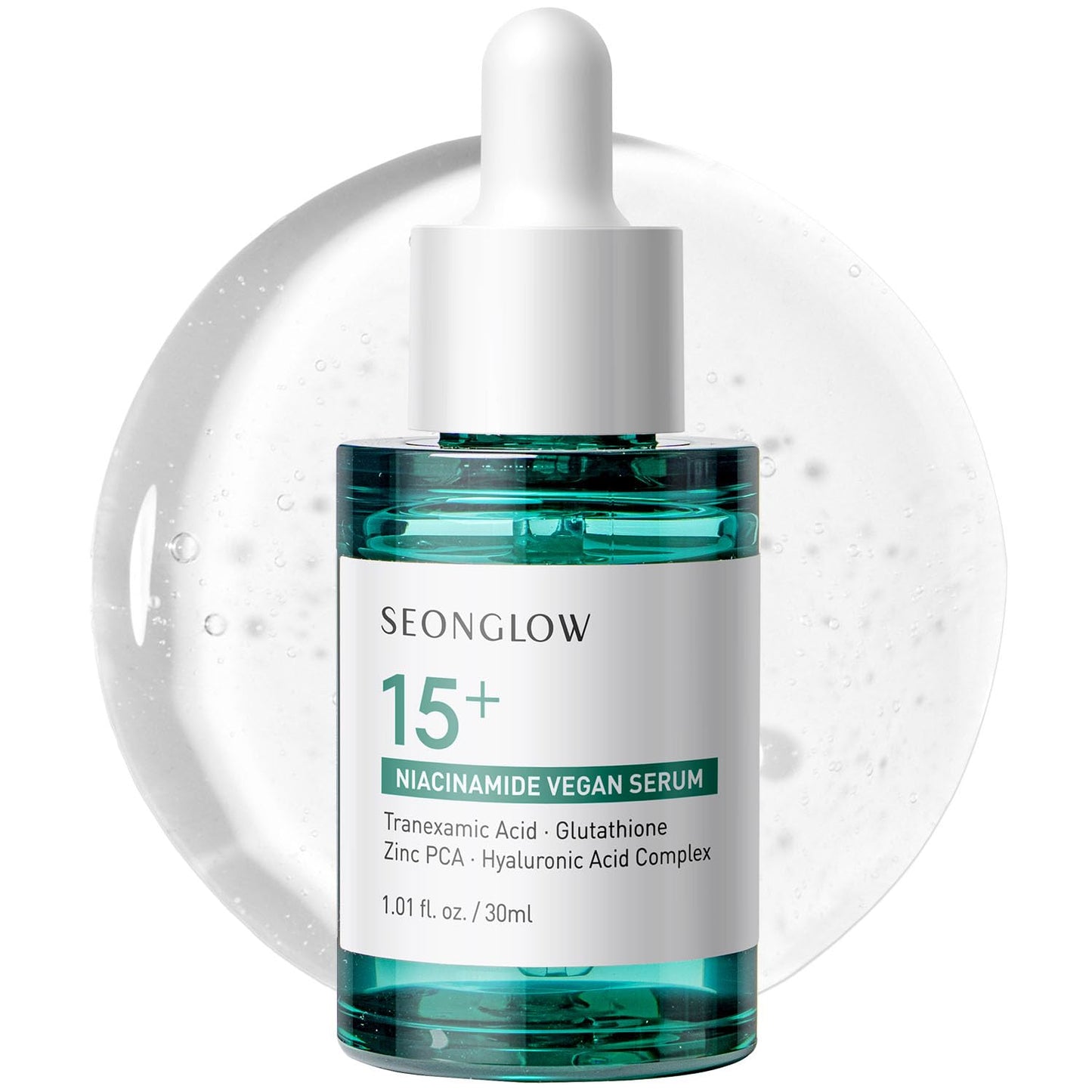 15% Vegan Niacinamide+ 3% Tranexamic Acid Serum: Korean Skin Care Niacinamide serum - Pore Minimizer for Face, Glutathione, Zinc PCA, 1.01 fl.oz.(30ml)