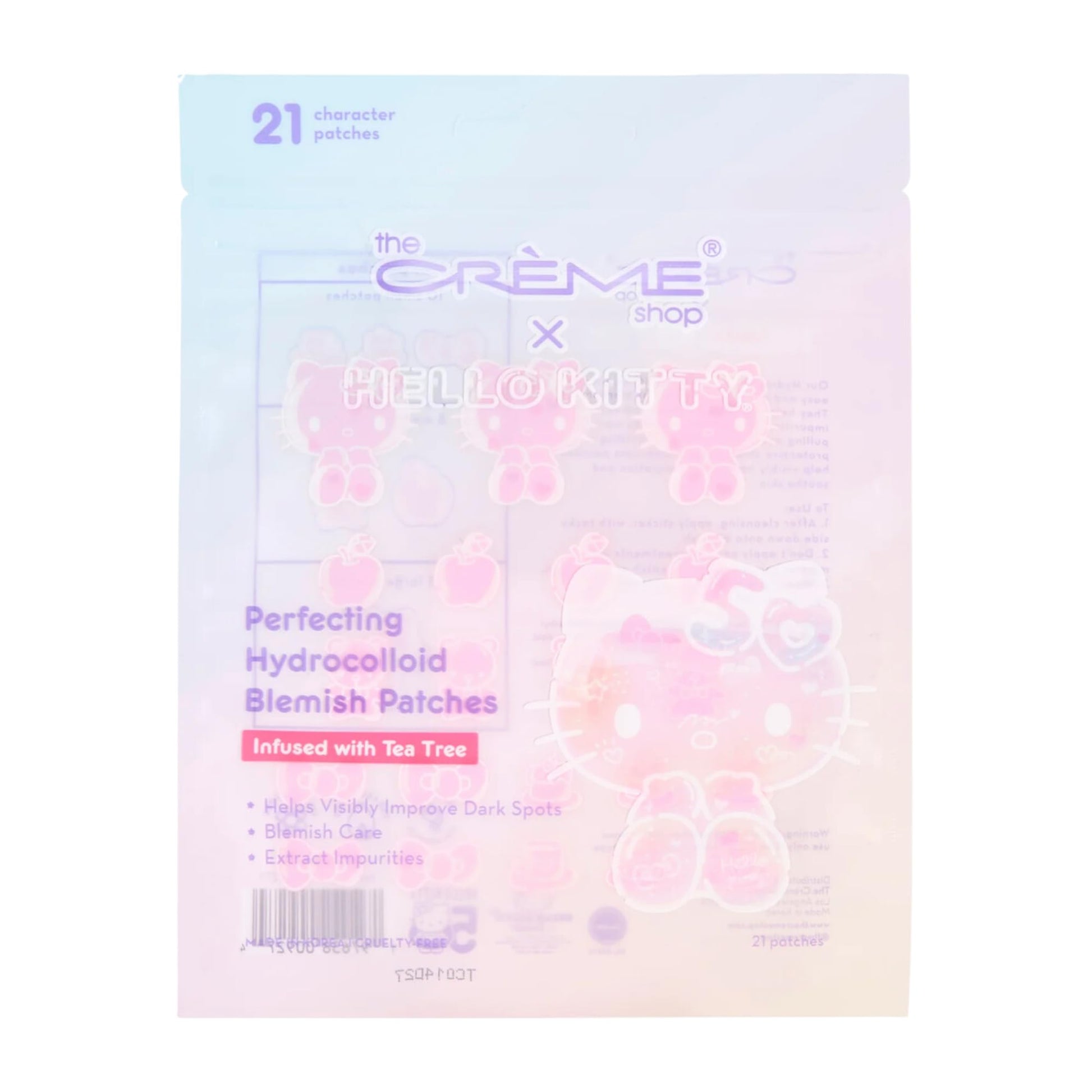 The Cr�me Shop Hello Kitty x Pimple Patches Cute Hydrocolloid Dots for Acne-Prone Skin, Vitamin E Boost, Redness & Blemishes Treatment, 50th Edition, for Teens (Pack of 1)
