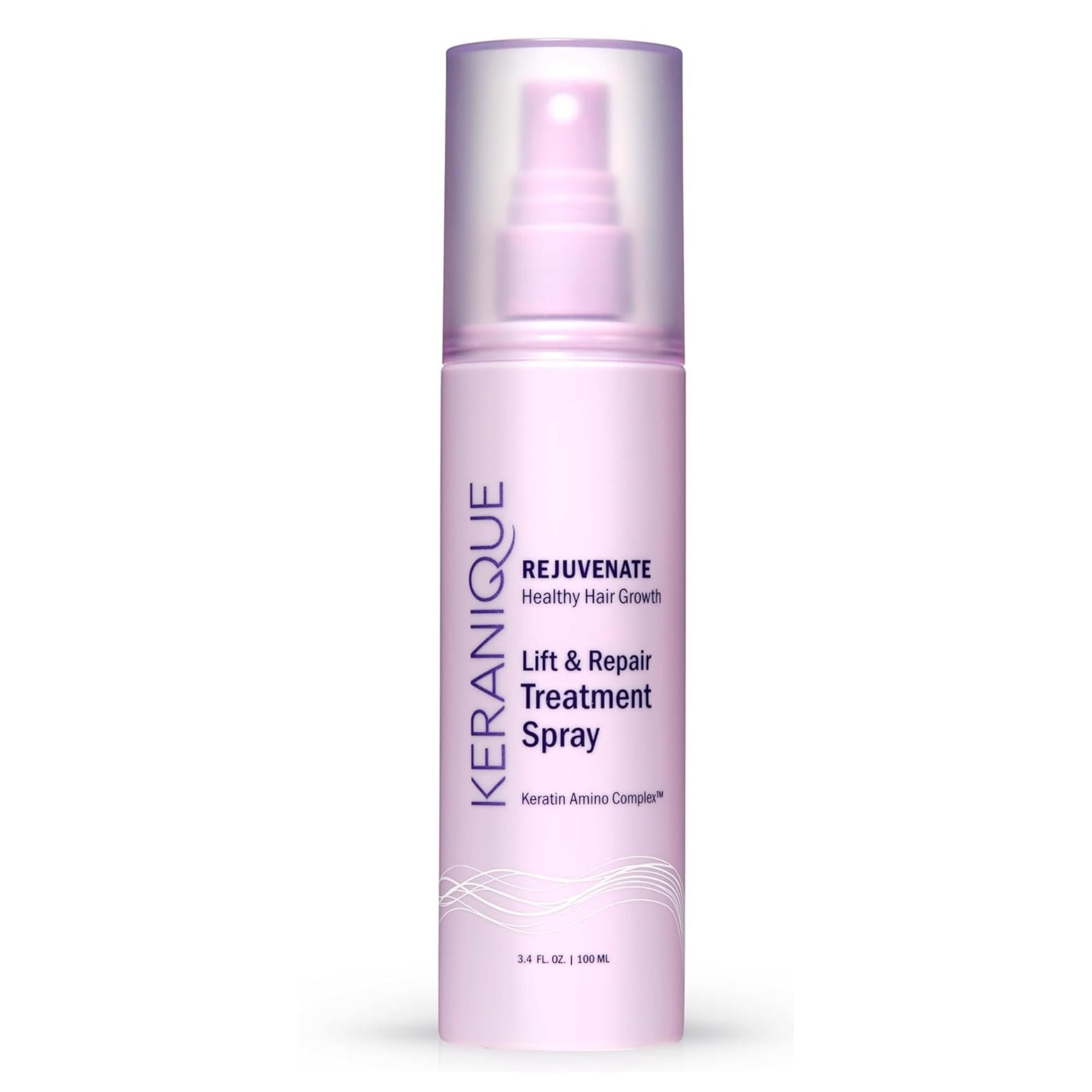 Keranique Lift and Repair Treatment Spray, Keratin Hair Treatment Instant Volume and Body Amino Complex, Free of Sulfates, Dyes and Parabens, Unscented, 3.4 Fl Oz, 1 pack (40041-3.4 fl. oz.)