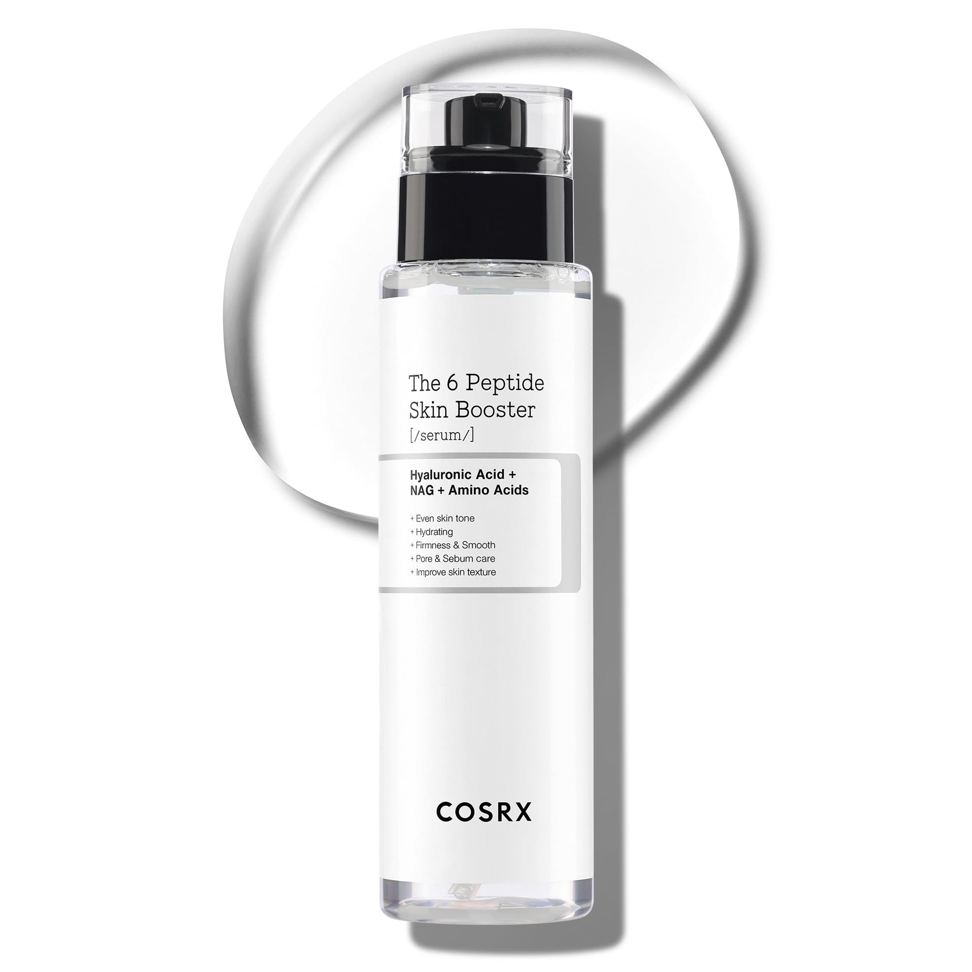 COSRX 6X Peptide Collagen Booster Toner Serum, Niacinamide & Hyaluronic Acid Facial Essence for All Skin Types, Korean Skin Care, Paraben Free, 150mL/5.07 Fl.Oz