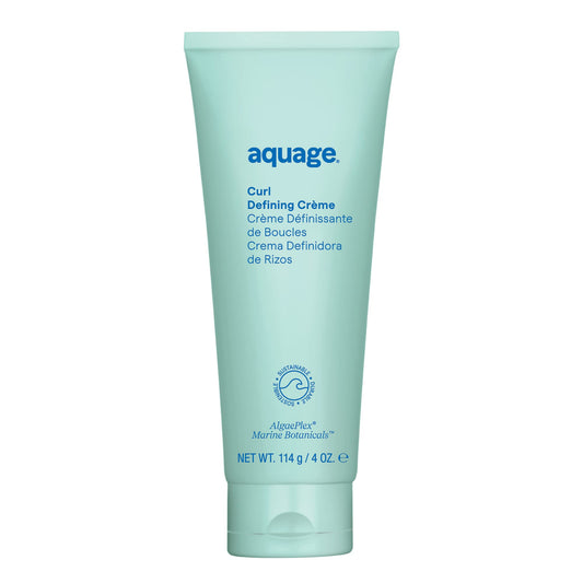 AQUAGE Curl Defining Creme For Curly Hair, Moisturizes Strands to Create Soft, Silky, Diffused Curls Without Frizz, Medium Hold, 4 oz