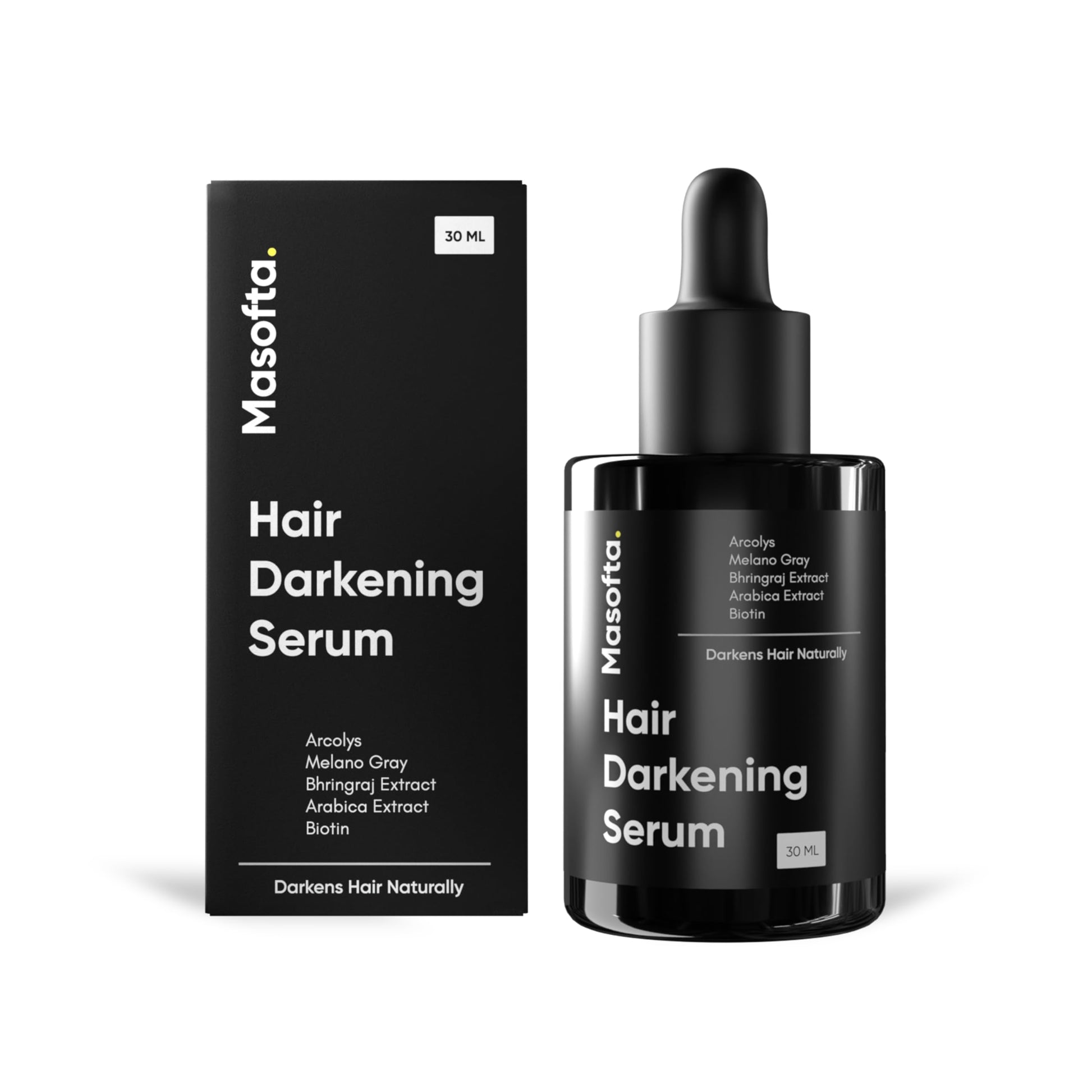 Anti Gray Hair Darkening Serum | Reverses & Limits Hair & Beard Graying with Arcolys, Melano Gray, for Promoting Darker, Shinier Hair and Beard, For Both Men & Women, 1.01 fl.oz./30 ml