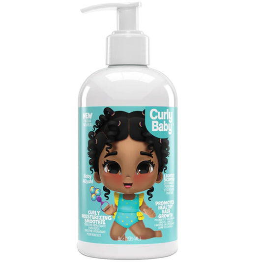 Curly Moisturizing Smoothie - Leave-In Moisturizer & Conditioner for Hydrated, Soft, and Defined Curls - Hypoallergenic, DERMAtologist-Tested, Cruelty-Free Hair Care for Kids - 8 oz