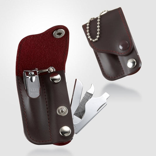 World No. 1, Three Seven 777 Travel Manicure Pedicure Grooming Kit Set (Total 2 PC, Model: P-301C),Nail Clippers & Chef's Utility Knife Set, Stainless steel- Made in Korea, Since 1975