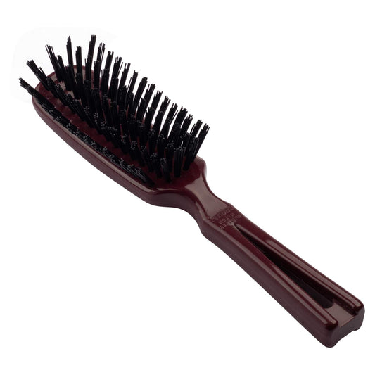 Stanley Men's Commander Hairbrush Detangling Brush for Wet or Dry Hair Nylon Bristles Reduce Frizz Scalp Massager Hair Brush for Thick, Thin, Curly, Straight Hair (Mulberry)