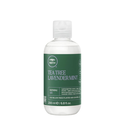 Tea Tree Lavender Mint Defining Gel, Lightweight Frizz Control, For Coarse, Curly + Dry Hair
