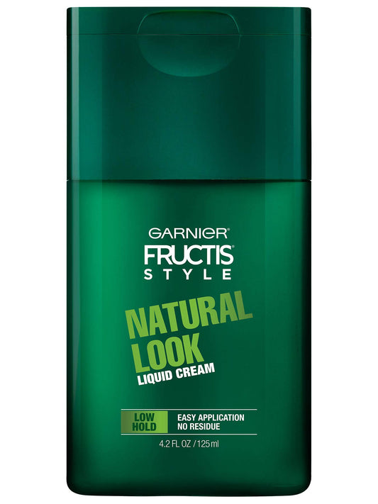 GARNIER Hair Care Fructis Style Natural Look Liquid Hair Cream for Men No Drying Alcohol, 4.2 Fluid Ounce