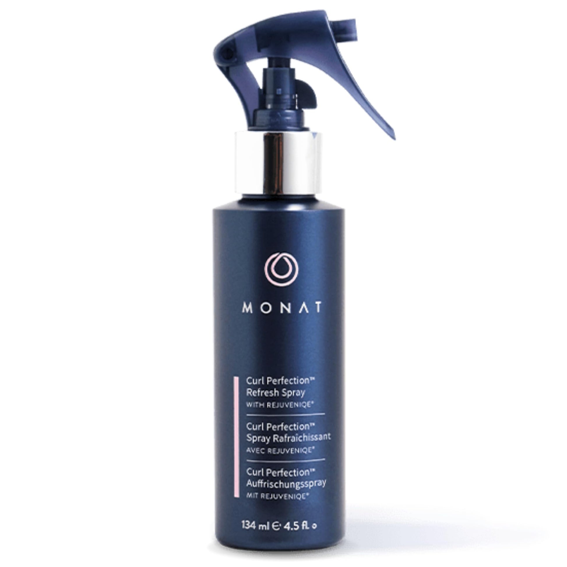 MONAT Curl Perfectionª Refresh Spray, Second-Day Curl Reactivator, Rehydrates & Defines Curls, Reduces Frizz, Enhances Bounce, Volume & Shine, with REJUVENIQE¨ & Desert Date Oil, 134 ml/4.5 fl oz