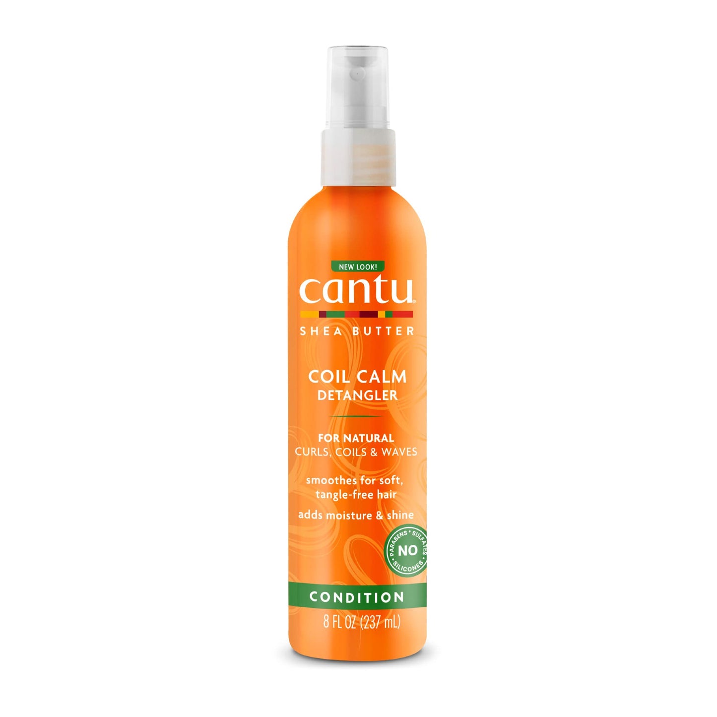 CANTU Coil Calm Detangler with Shea Butter for Natural Hair, 8 fl oz