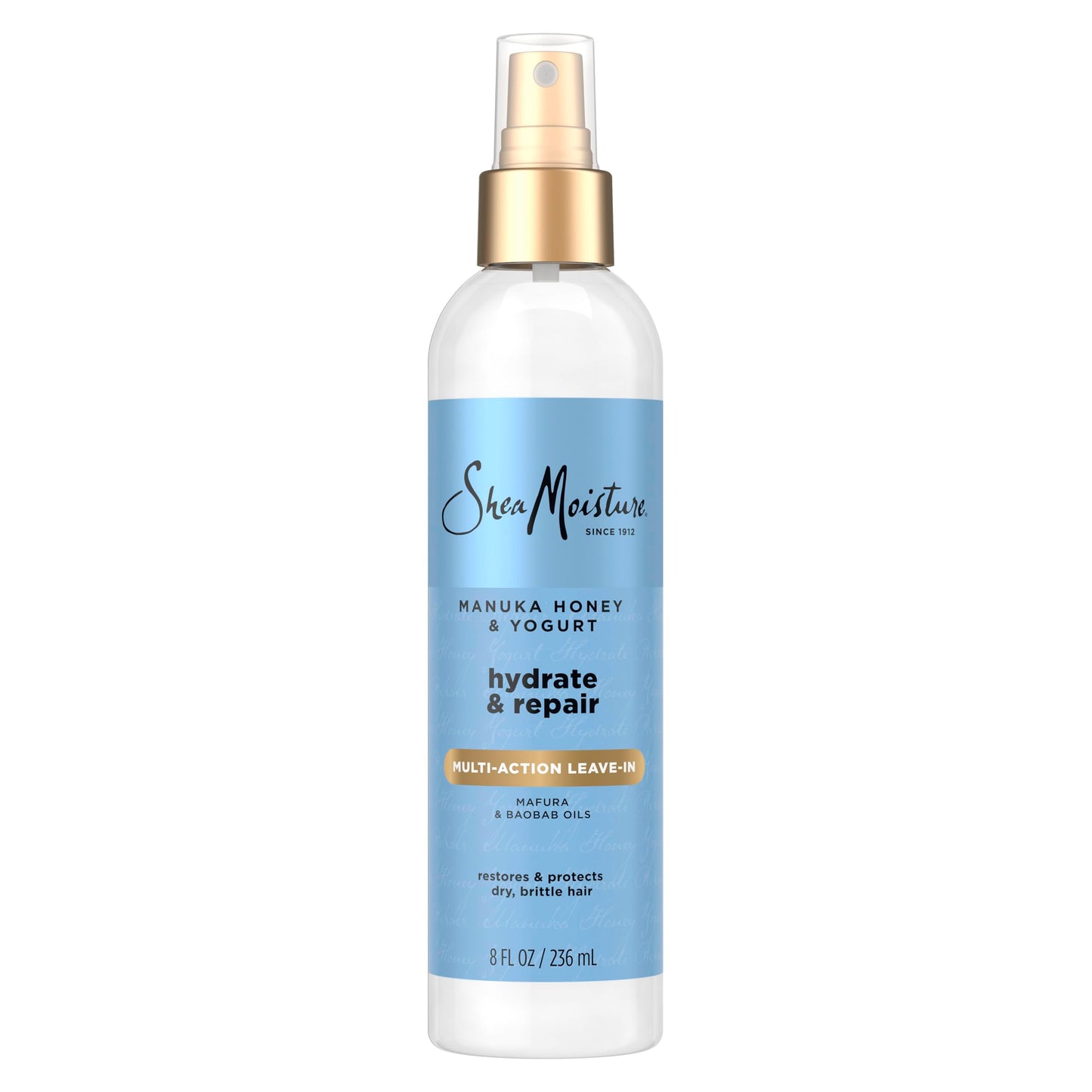 SheaMoisture Multi-Action Leave-In Conditioner for Damaged Hair Manuka Honey and Yogurt Sulfate Free Conditioner Spray 8 oz