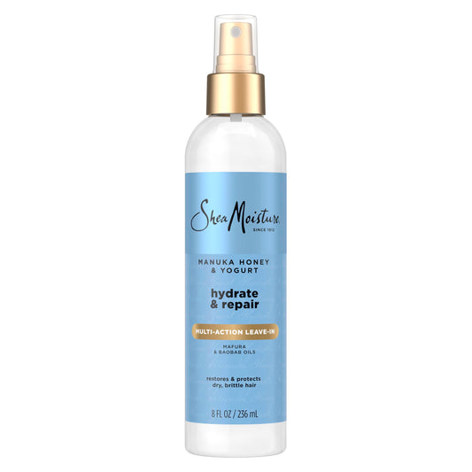 SheaMoisture Multi-Action Leave-In Conditioner for Damaged Hair Manuka Honey and Yogurt Sulfate Free Conditioner Spray 8 oz