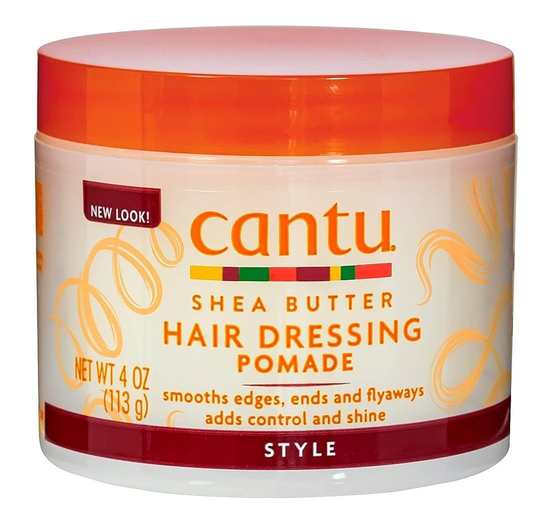 CANTU Shea Butter Hair Dressing Pomade 4 Ounce Jar (118ml) (3 Pack)