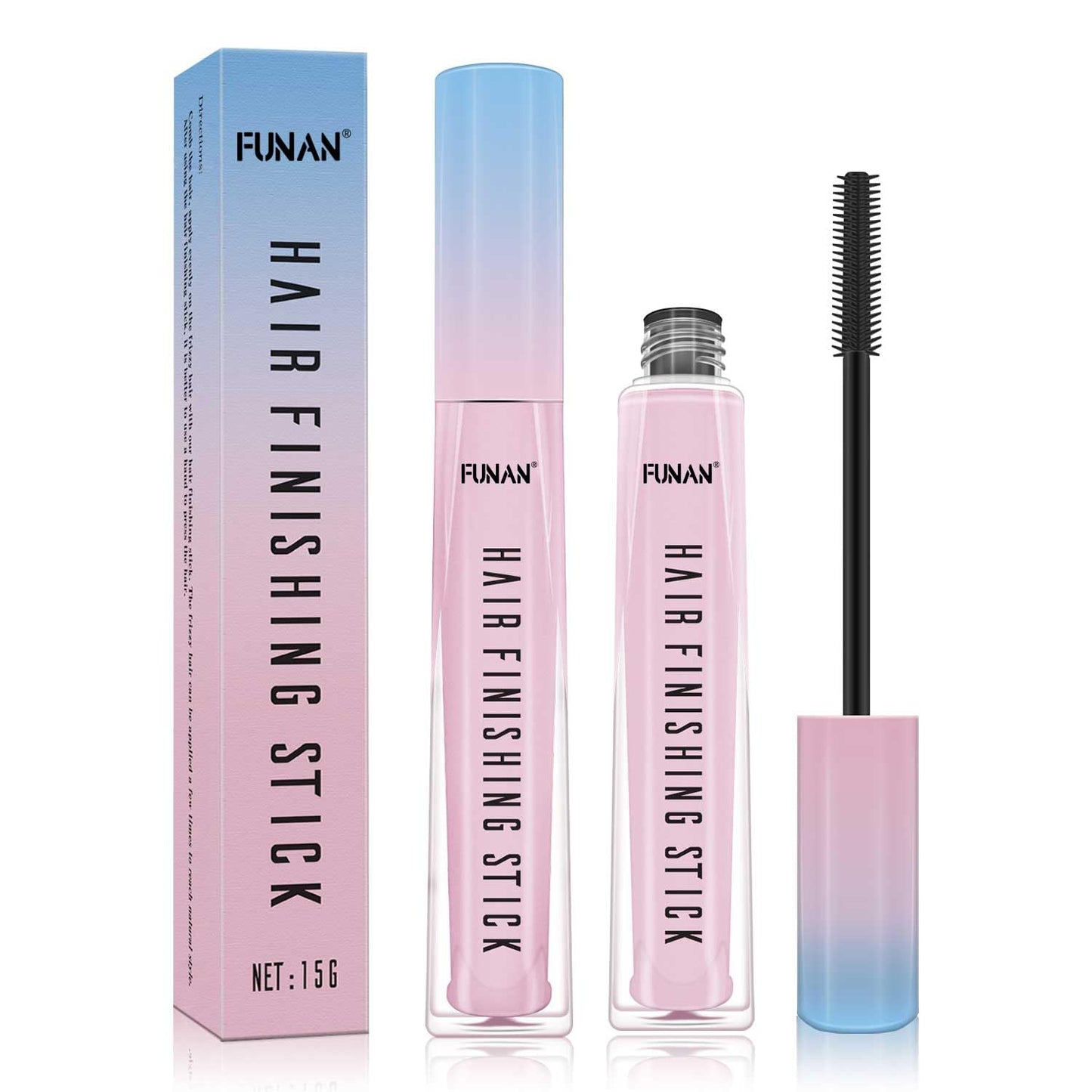 Hair Finishing Stick, Flyaway Feel Stick Hair, Small Broken Hairs Finishing Cream, Non-Greasy and Non-Sticky (2 Pack)