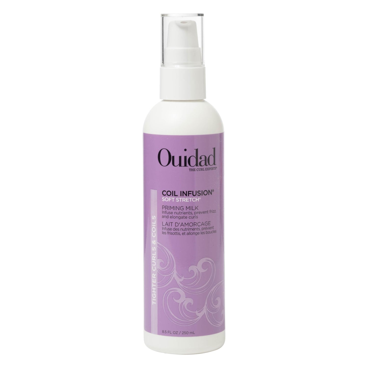 OUIDAD Coil Infusion Soft Stretch Curl Priming Milk - Primer & Leave-in Treatment - Moisturizes, Defines, and Strengthens - 8.5 oz