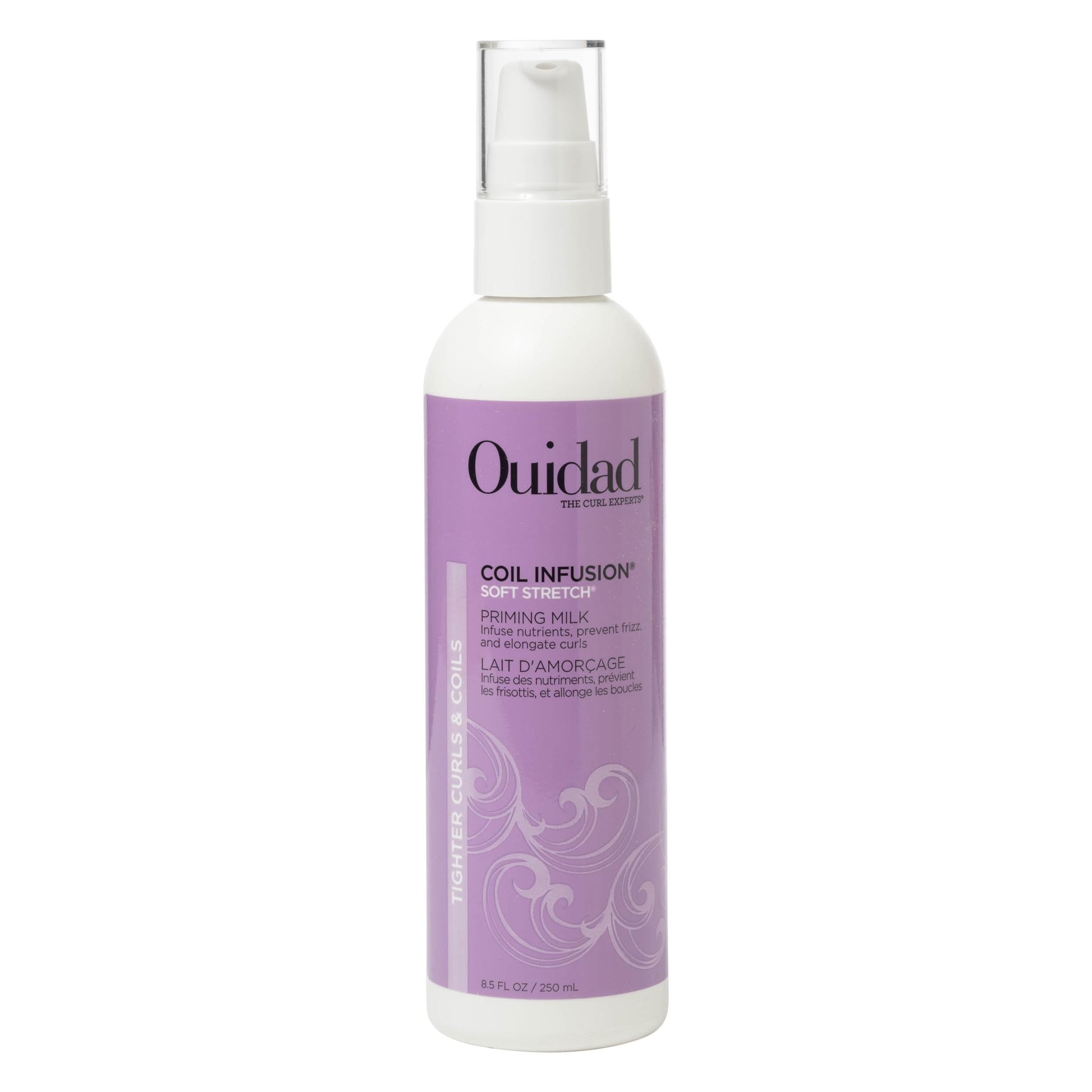 OUIDAD Coil Infusion Soft Stretch Curl Priming Milk - Primer & Leave-in Treatment - Moisturizes, Defines, and Strengthens - 8.5 oz