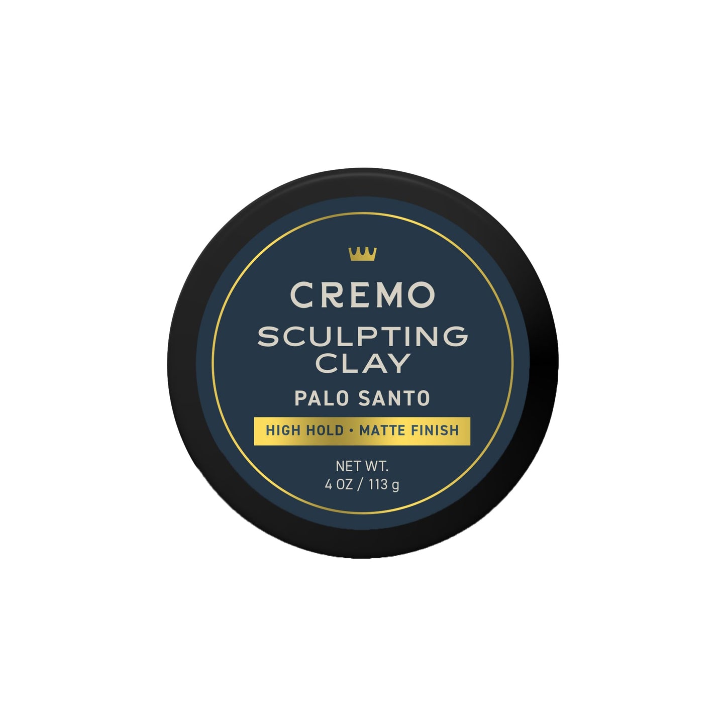 Cremo Premium Barber Grade Hair Styling Palo Santo (Reserve Collection) Sculpting Clay, High Hold, Matte Finsh, 4 Oz