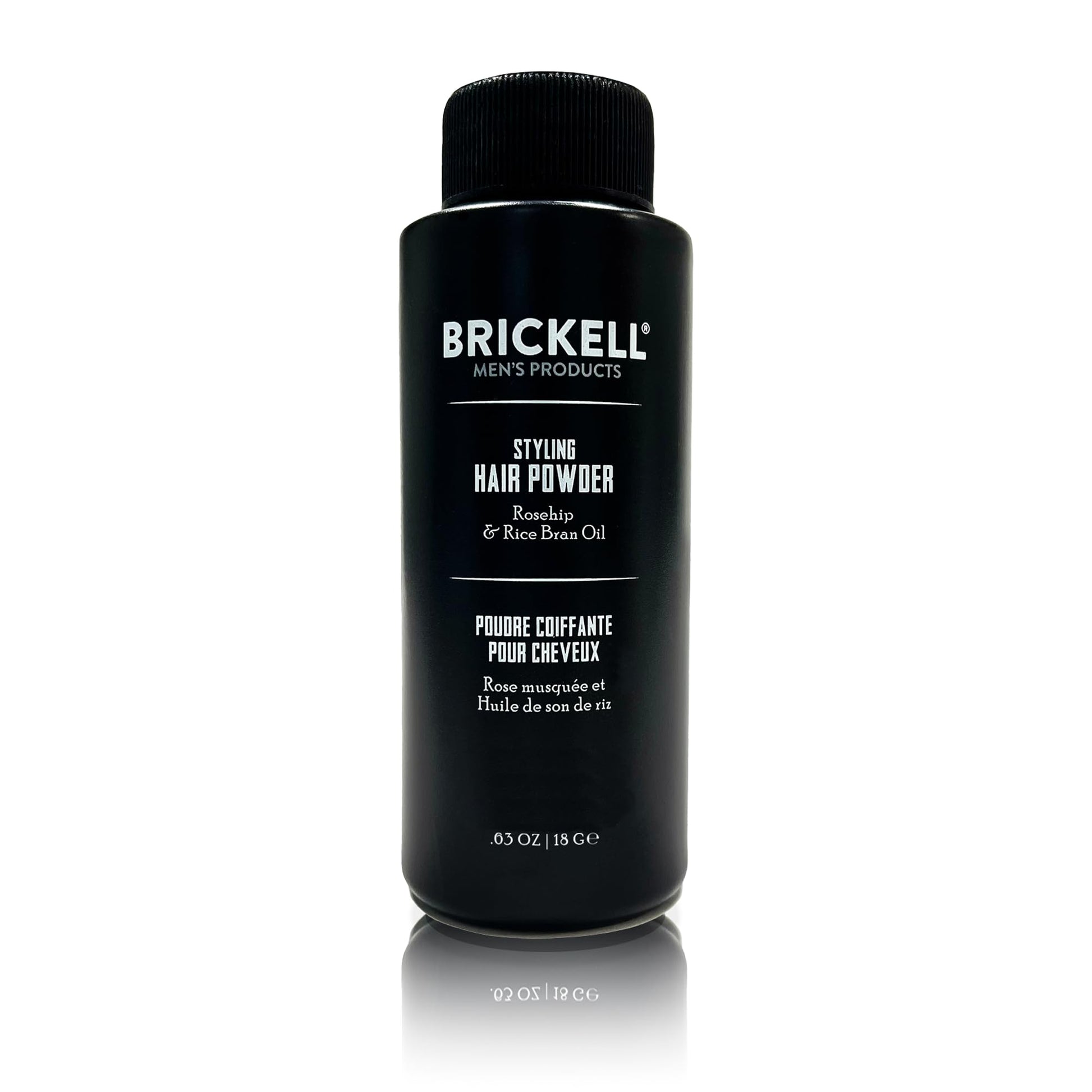 BRICKELL Men's Styling Hair Powder For Men, Creates Volume, Natural & Organic, Non-Greasy Texturizing Powder, 18g, Fragrance-Free