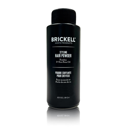 BRICKELL Men's Styling Hair Powder For Men, Creates Volume, Natural & Organic, Non-Greasy Texturizing Powder, 18g, Fragrance-Free