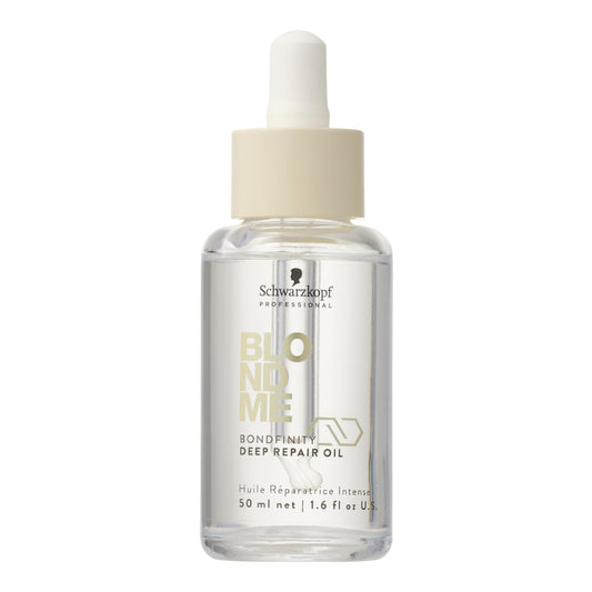 BlondMe Bondfinity Deep Repair Oil for Blonde Hair | Reduces Frizz | Heat Protection | Prevents Breakage |For Blonde, Lightened, & Grey Hair, 1.6 Fl Oz