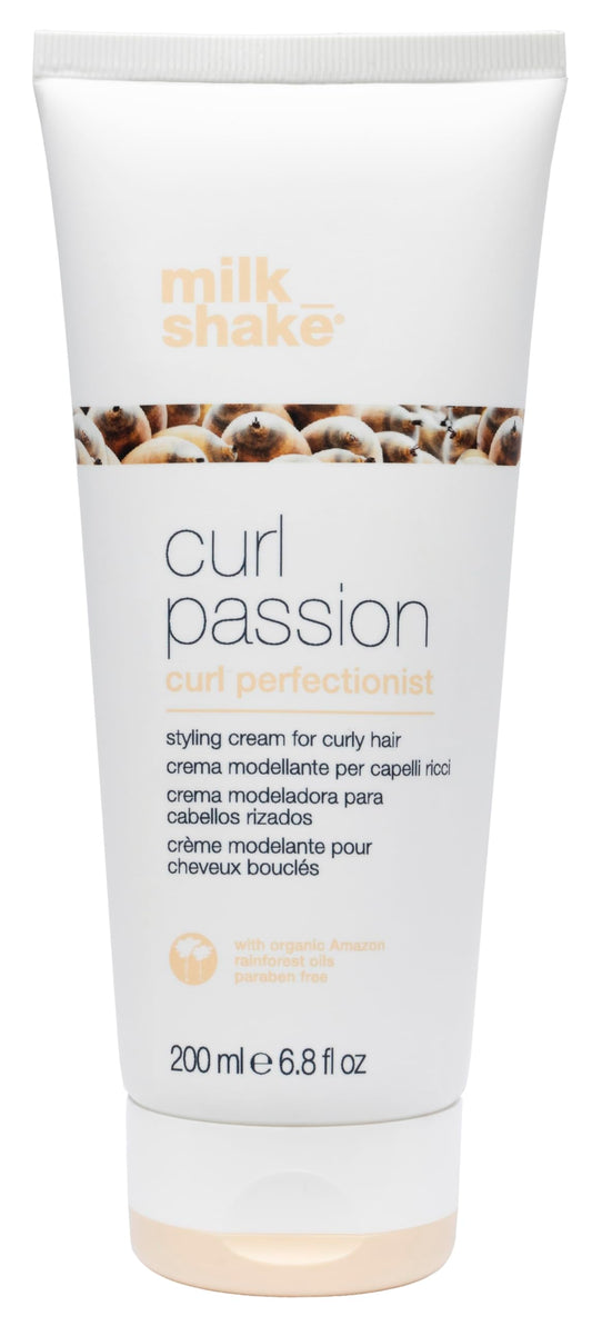 milk_shake Curl Passion Perfectionist - Style Cream Defines and Tames Curls, Banishing Frizz | 6.8 fl oz (200 ml)