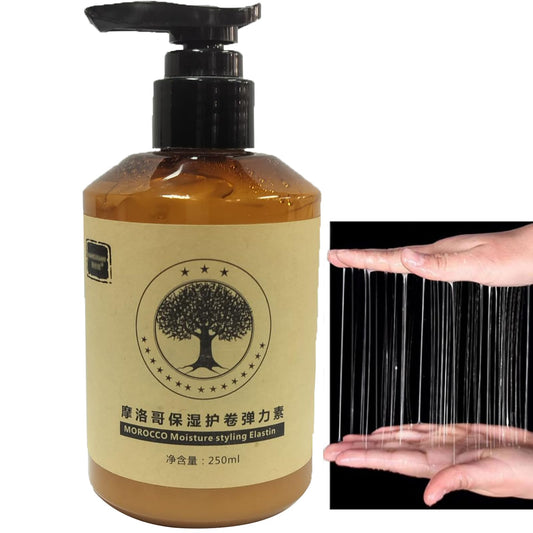 Moroccan Volume Moisturizing Elasticity Conditioner for Dry Damaged Curly Hair, 8.5 fl oz (250ml), Long-lasting Styling, Deep Conditioning Hair Mask, Frizz Control, Suitable for All Hair Types