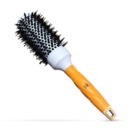 GK HAIR Global Keratin Professional Large Thermal Extra Round Brush 43mm Ceramic Coated Barrel Anti Static Frizz Control Blow Drying Styling Detangling for Long Short Curly Tangle Straight Hair Unisex