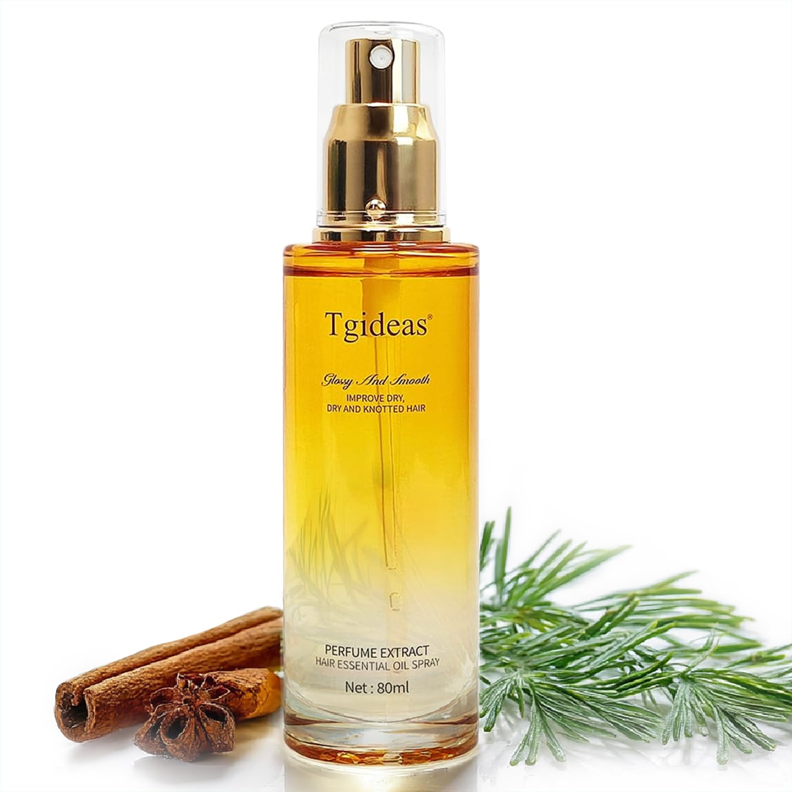 Hair Oil Spray - Leave-in Hair Conditioning Oil with Jojoba Oil and Shea Butter -Clear Hair Oil Spray - For Dry Hair, Curly Hair, Detangling, Styling and Moisturizing- for Women & Men