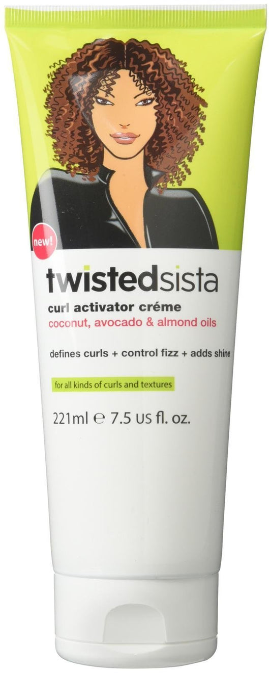 Atlas Ethnic Company Twisted Sista Curl Activator With Coconut, Avocado & Almond Oils, Creme, 7.5 Fl Oz (Pack of 1)