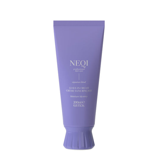 neqi - MOISTURE MYSTERY Leave-In Cream 200ml Moisturizing Hair Care with Heat Protection, Anti-Frizz, Vegan, Sulfate-Free, For All Hair Types, Professional Performance