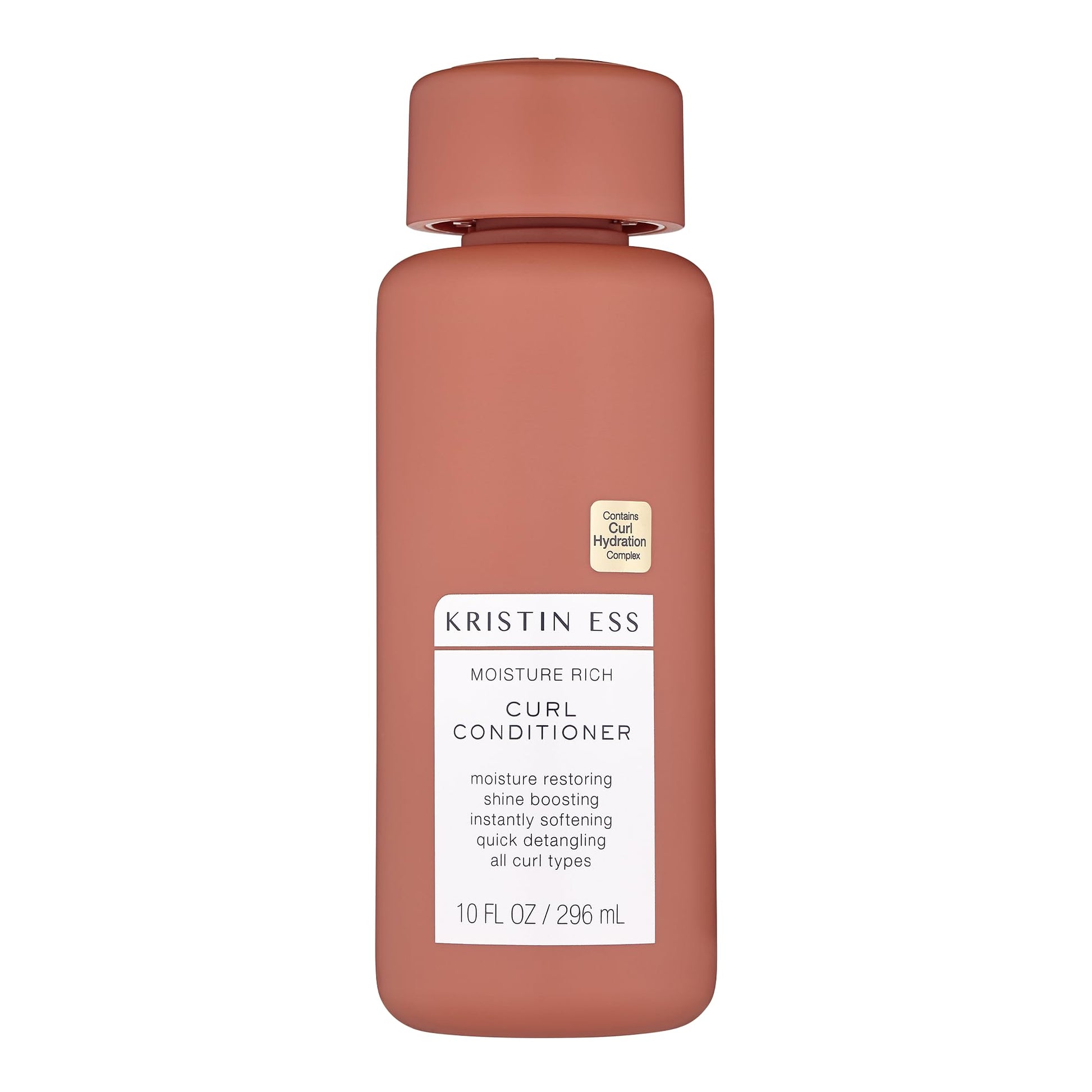 Kristin Ess Hair Moisture Rich Conditioner for Curly + Wavy Hair, 10 fl. oz, Vegan, Sulfate, Paraben and Silicone Free, Color + Keratin Safe