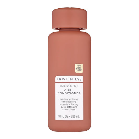 Kristin Ess Hair Moisture Rich Conditioner for Curly + Wavy Hair, 10 fl. oz, Vegan, Sulfate, Paraben and Silicone Free, Color + Keratin Safe