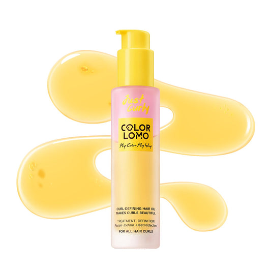 Styling & Curl Defining Oil Serum | 24-Hour Touchable Hold Hair Oil for Natural & Styled Curly Hair l Heat Thermal Protection, Creates Smooth, Shiny, Lightweight Hair