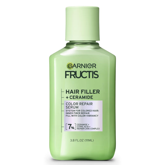 GARNIER Fructis Hair Filler Color Repair Serum for Colored, Bleached Hair - Ceramide Treatment, 3.8 Fl Oz