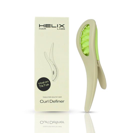 Curl Definer - Curl Defining Styling Brush for Adults And Kids, Heatless Wet Styling Curly Hair, Gentle, Reduces Breakage, Magnetic Wall Mount Dock Included