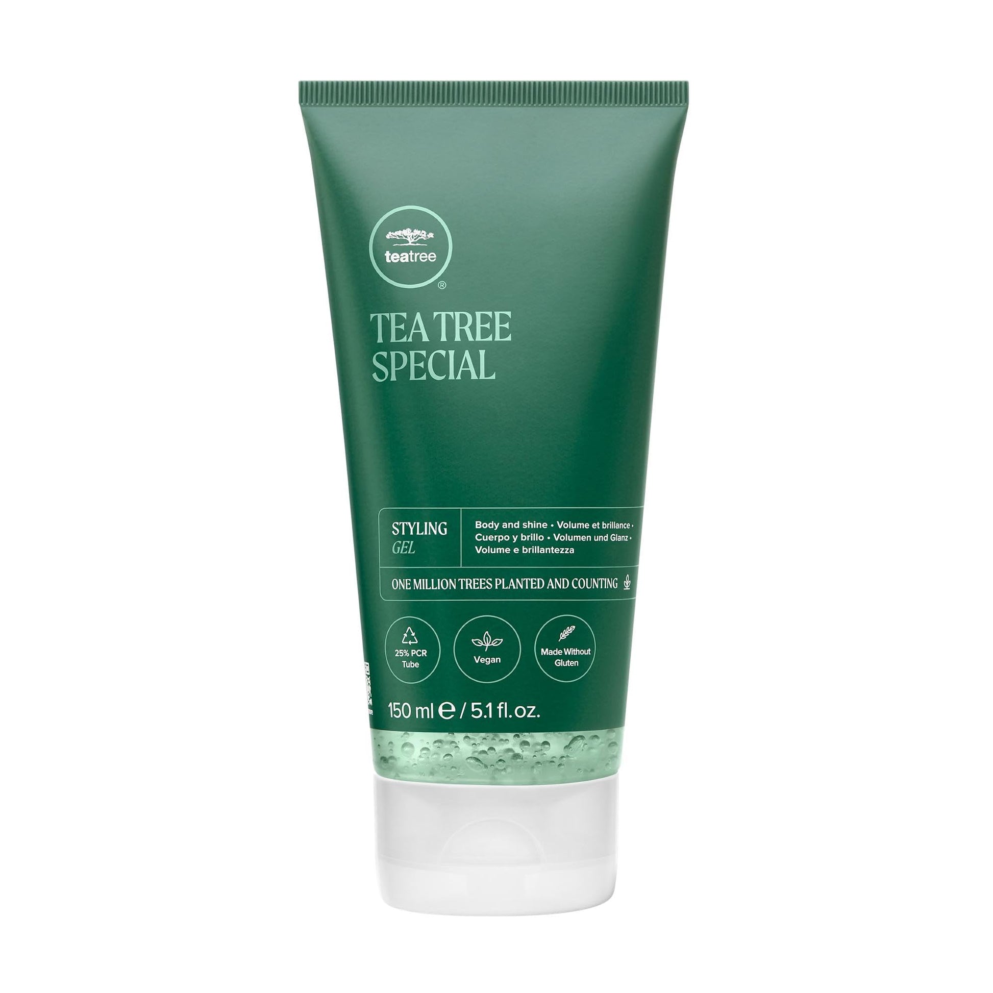 Tea Tree Styling Gel, Medium Hold, High-Shine Finish, For All Hair Types