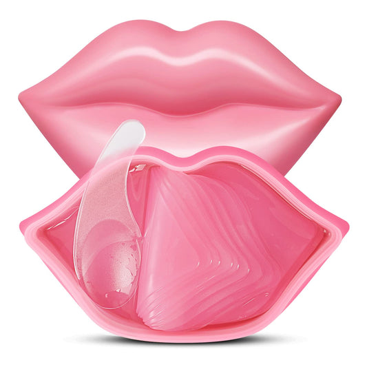 20pcs Moisturizing Lip Mask, Sleep Mask Reduces Lip Lines, Restores Moisture, Nourishes Lip Skin, Plumping Lips Mask (Pink)