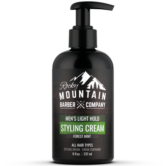 Rocky Mountain Barber Company Styling Hair Cream, White